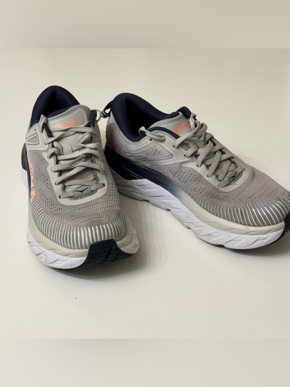 Hoka Bondi 7 Lunar Rock Black/Iris Women's Running Shoes Size 9.5 - Picture 3 of 10